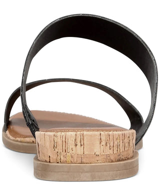 Sun + Stone Women's Easten Slide Sandals Shoes Black Size 12 M