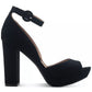 Sun + Stone Women's Reeta Block Heel Platform Sandals Black Size 8 M
