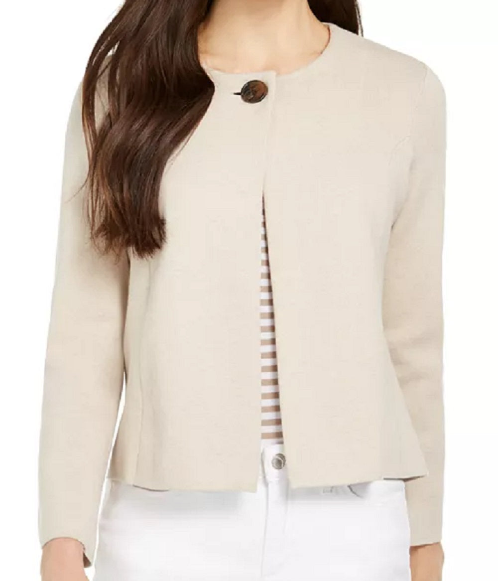 Charter Club Women's One Button Cardigan Sweater Brown Size XX-Large