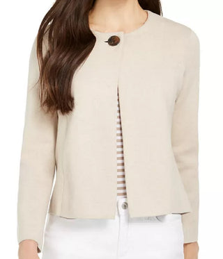 Charter Club Women's One Button Cardigan Sweater Brown Size XX-Large