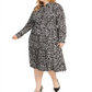 Alfani Women's Printed Shirtdress White Size 14W