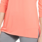 JM Collection Women's O Ring Lattice Top Orange Size Large