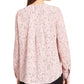 Alfani Women's Abstract Print Draped Blouse Pink Size X-Small