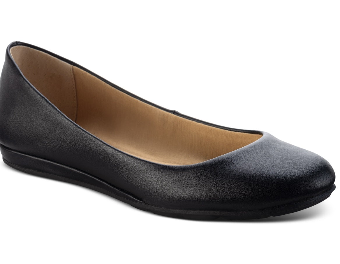 Sun + Stone Women's Eliana Flats Black Size 6 M