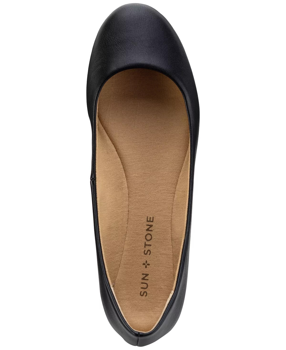 Sun + Stone Women's Eliana Flats Black Size 7.5 M