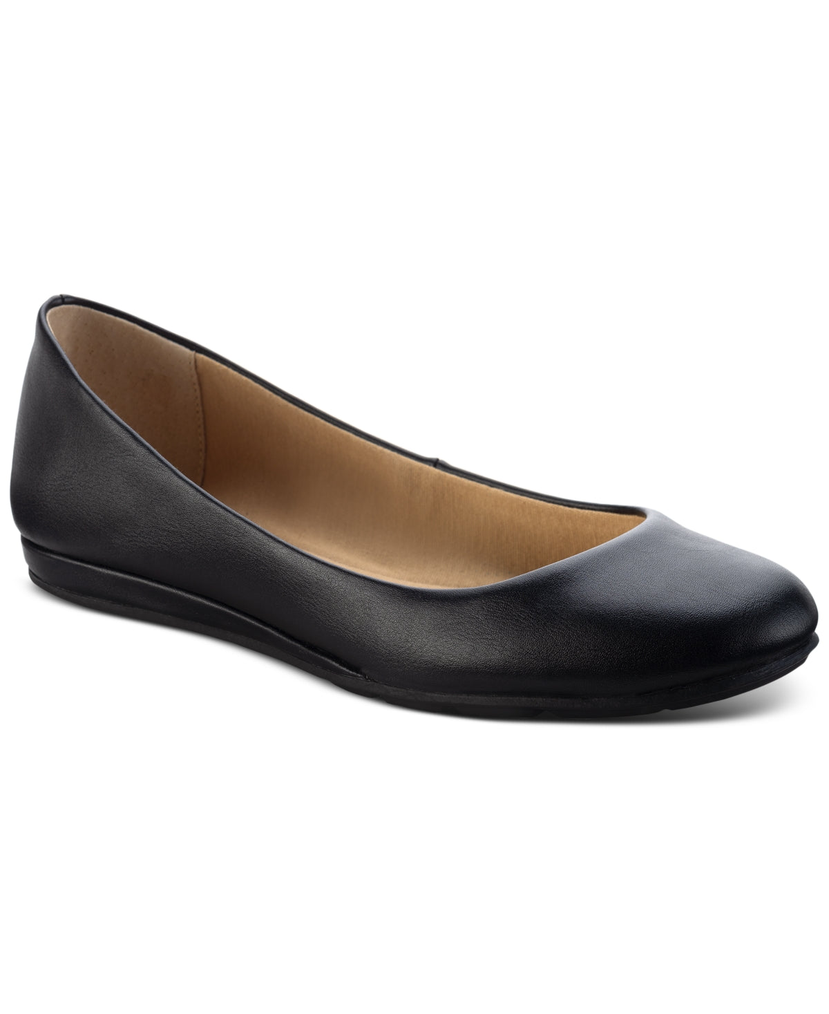 Sun + Stone Women's Eliana Flats Black Size 7.5 M