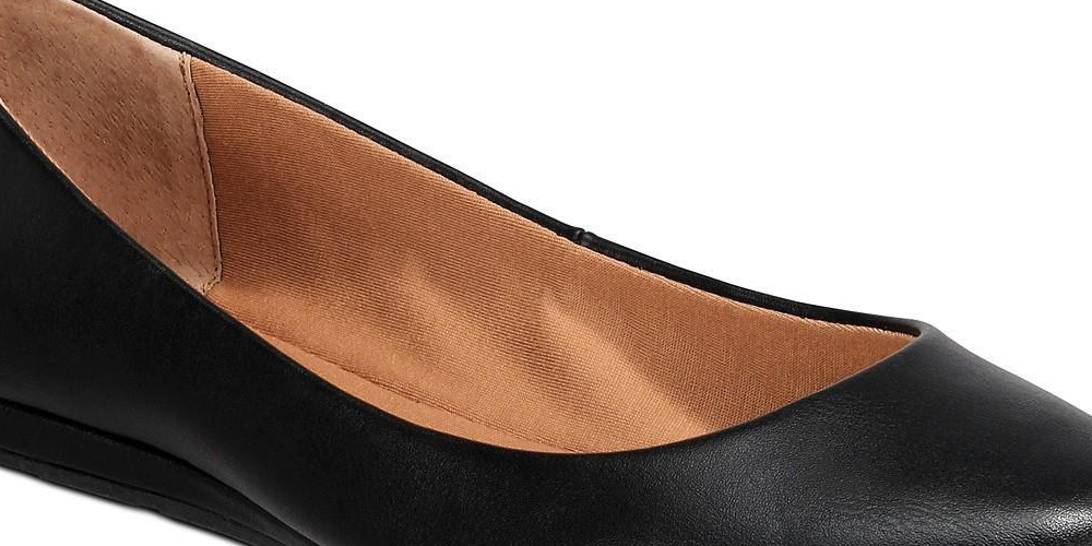 Sun + Stone Women's Eliana Flats Shoes Black Size 10 M