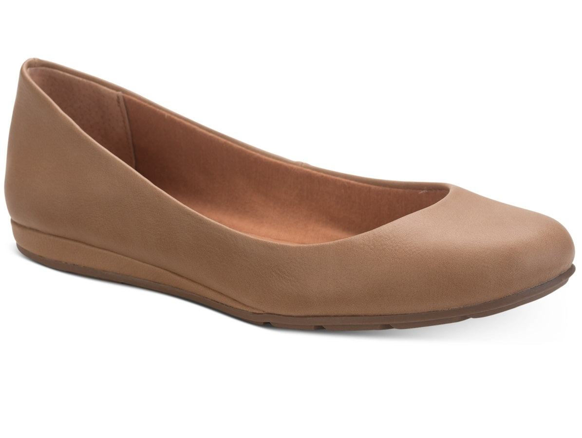 Sun + Stone Women's Eliana Flats Brown Size 9.5M