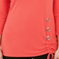 JM Collection Women's Hardware Trim Tunic Orange Size XX-Large
