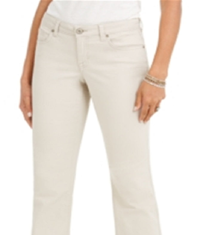 Style & Co Women's Curvy Fit Bootcut Jeans Brown Size 8
