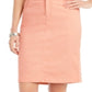Charter Club Women's Denim Tummy Control Skirt Pink Size 6