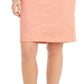 Charter Club Women's Denim Tummy Control Skirt Pink Size 6