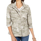 Style & Co Women's Camoflauge Twill Jacket -Green Size Medium