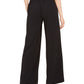 Alfani Women's Solid Wide Leg Wear To Work Pants Black Size Small
