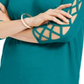 JM Collection Women's Ladder Sleeve Top Green Size X-Small