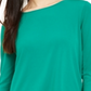 Alfani Women's Sheer Crossover Hem Tunic Green Size Small