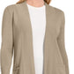 JM Collection Women's Open Front Cardigan Brown Size Large