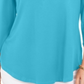 JM Collection Women's 3/4 Sleeve Curved Hem Top Blue Size Small