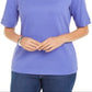 Karen Scott Women's Cotton Ring Top Purple Size Large
