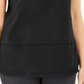 Karen Scott Women's Cotton Topstitched Top Black Size X-Large