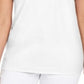 Karen Scott Women's Cotton Scalloped Neck T-Shirt White Size XX-Large