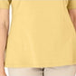 Karen Scott Women's Cotton Crochet Front Top Yellow Size X-Small