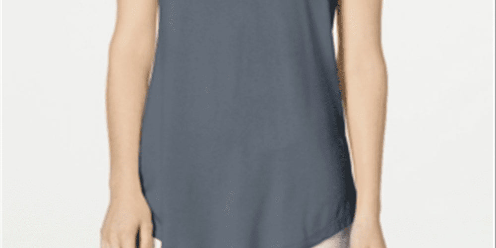 JM Collection Women's Grey Cold Shoulder T-Shirt Size Small