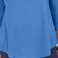 JM Collection Women's Cold Shoulder Top Blue Size X-Small