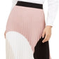 Alfani Women's Pleated Colorblocked Skirt Brown Size Small