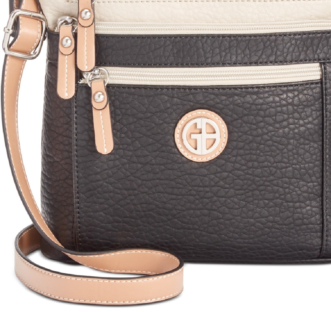 Giani Bernini Women's Colorblock Pebble Crossbody Black Size Regular