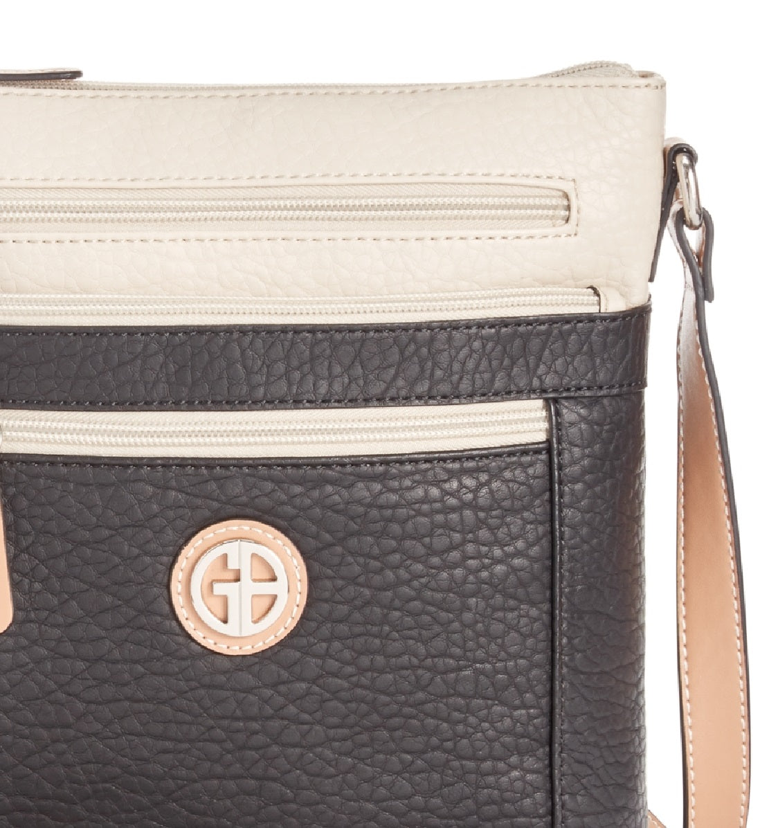 Giani Bernini Women's Colorblock Pebble Crossbody Black Size Regular