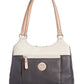 Giani Bernini Women's Colorblock Pebbled 4 Poster Tote Bag Black Size Regular