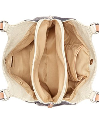 Giani Bernini Women's Colorblock Pebbled 4 Poster Tote Bag Black Size Regular