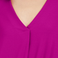 INC International Concepts Women's Surplice Cold Shoulder Top Purple Size Large