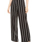 Alfani Women's Striped Pull On Pants Black Size Petite Small