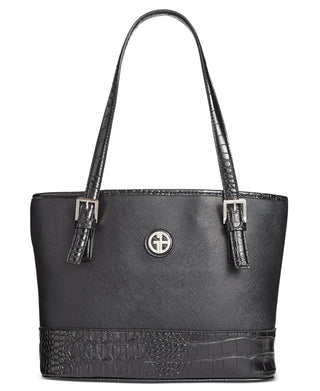 Giani Bernini Women's Saffiano Croco Tote Black Size Regular