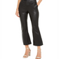 INC International Concepts Women's Faux Leather Culotte Pants Black Size 2