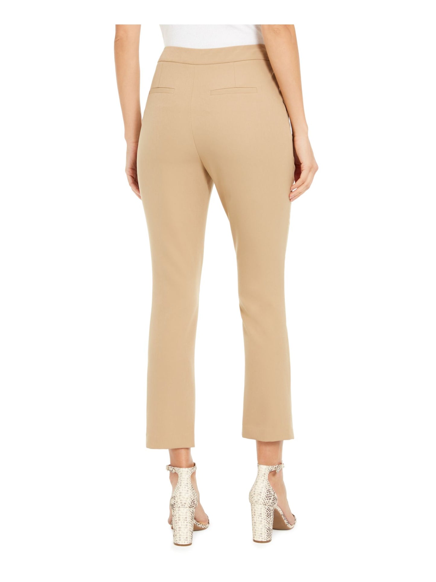 INC International Concepts Women's Zippered Skinny Pants Brown Size 4