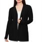 Alfani Women's Textured Long Sleeves Cardigan Top Black Size Large