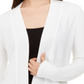 Alfani Women's Textured Open Front Cardigan White Size XS