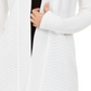 Alfani Women's Textured Open Front Cardigan White Size XS