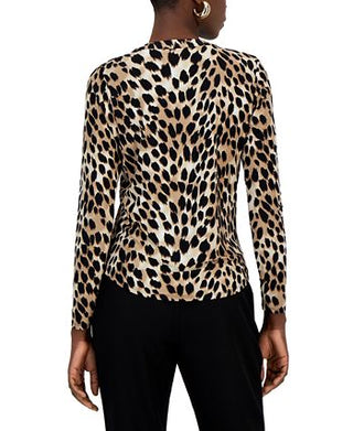 INC International Concepts Women's Print Zip Pocket Top Black Size X-Large