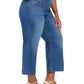 Style & Co Women's Pull on Wide Leg Jeans Blue Size Petite Small
