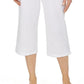 Karen Scott Women's Studded Capris White Size Petite Medium