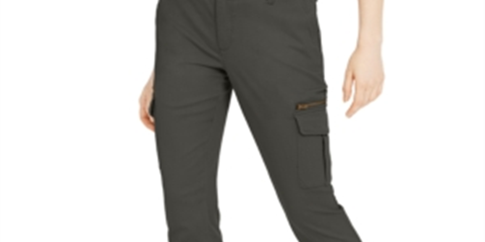 INC International Concepts Women's Cargo Utility Pants Green Size 10