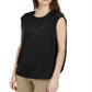 Alfani Women's Inverted Petal Back Top Black Size Medium