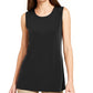 Alfani Women's Solid Sleeveless Tank Top Black Size Medium