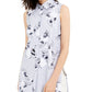 Alfani Women's Printed Tunic Gray Size Medium