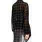 Alfani Women's Sheer Printed Long Sleeve V Neck Hi Lo Evening Top Black Size X-Large