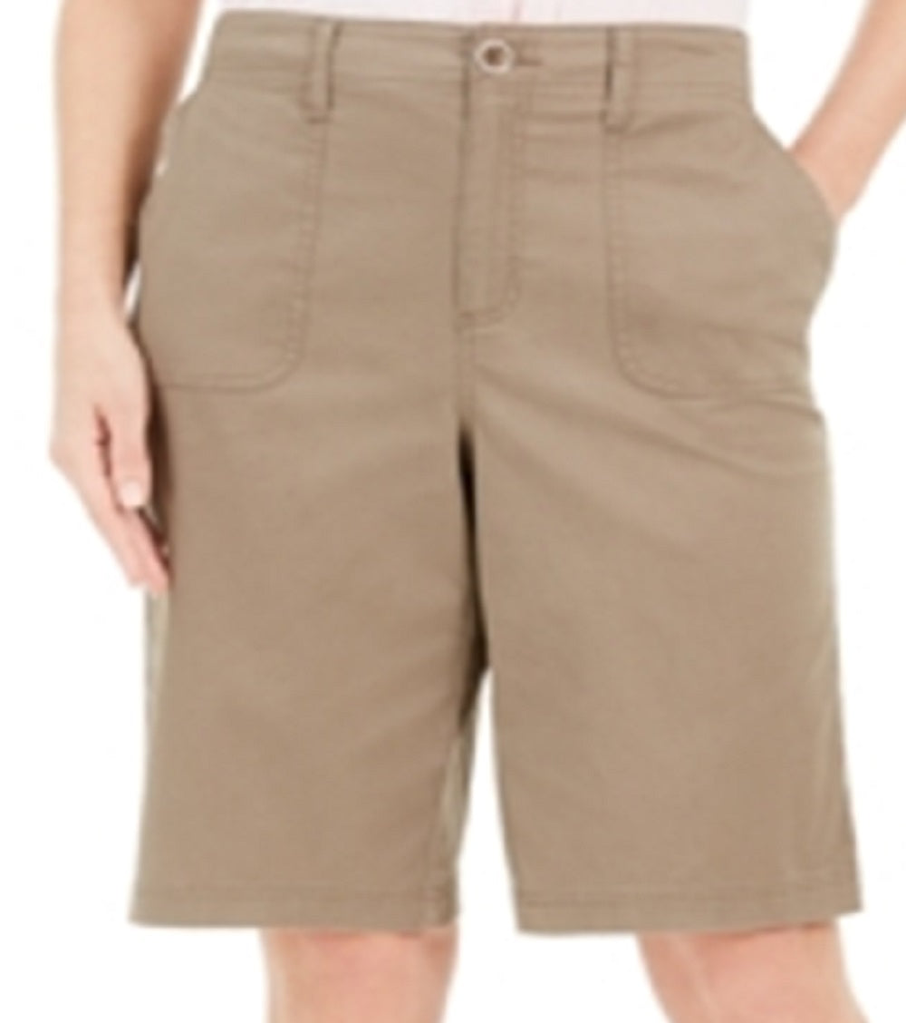 Karen Scott Women's Bermuda Shorts Brown Size 6
